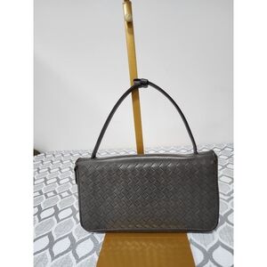 Bottega Veneta Intrecciato Leather Travel Organizer Grey